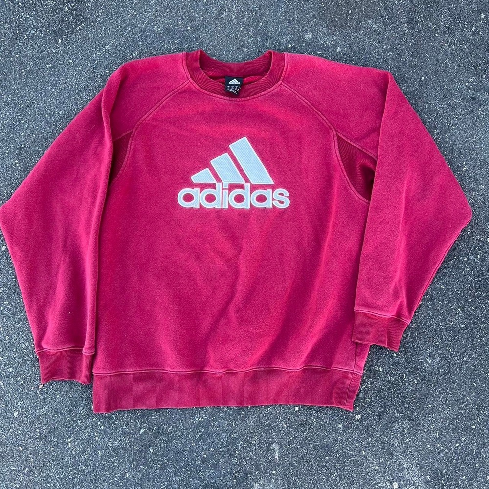 1990s Adidas Spell out Sweater size XL